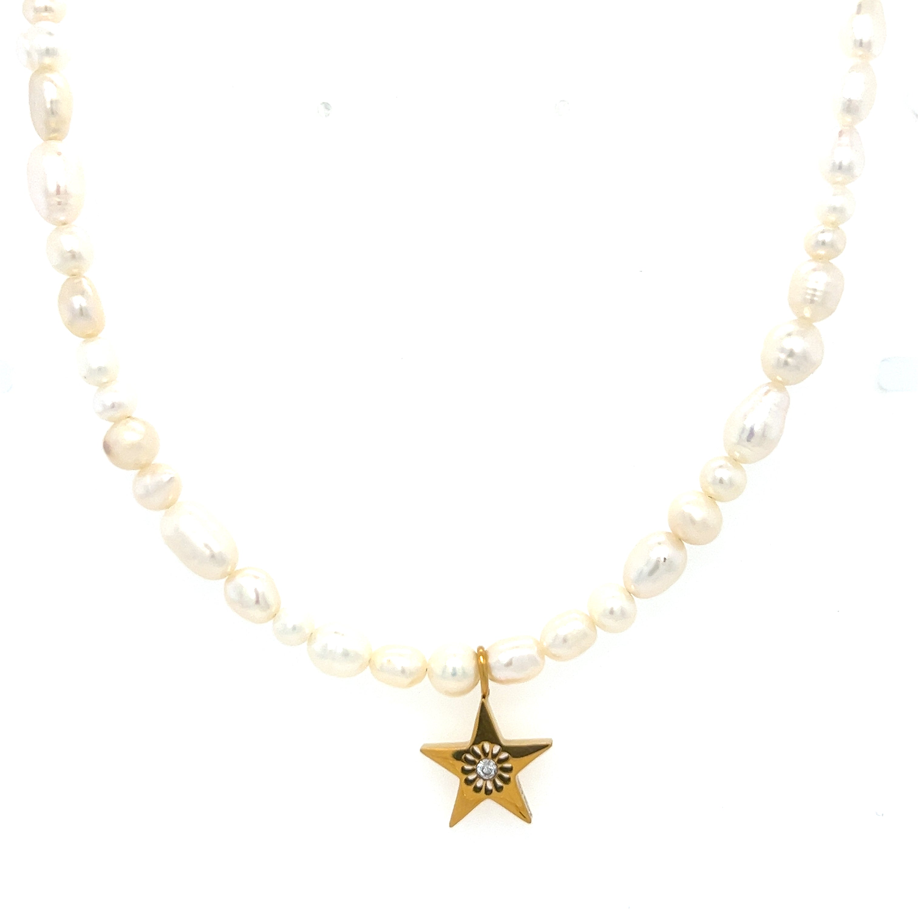 Serendipity Pearl Star Necklace