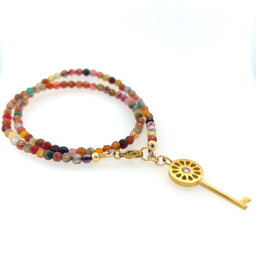 Multicolor Key Necklace