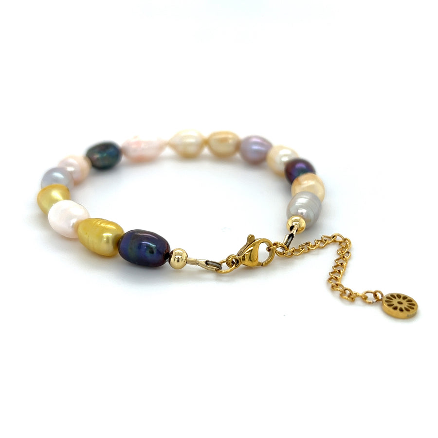 Multicolor Pearl Adjustable Bracelet