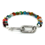 Millefiori Heart Veinte Once Bracelet