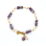 Amethyst + Pearls Bracelet