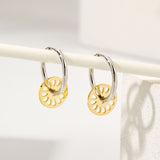 Harmony Two Tone Mini Hoops