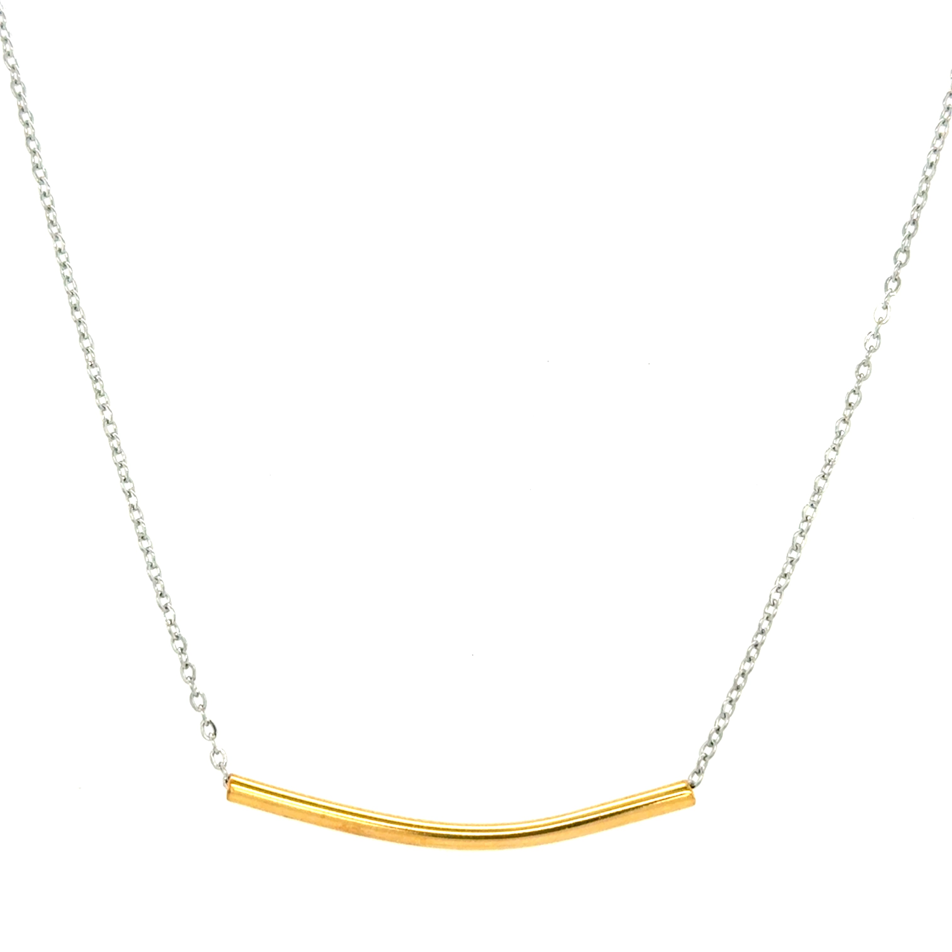 Minimalist Two Tone Necklace
