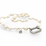 Veinte Once + Pearl Necklace Silver