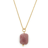 Strawberry Stone Necklace