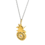 Pineapple Two Tone Necklace