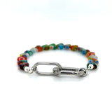 Millefiori Heart Veinte Once Bracelet