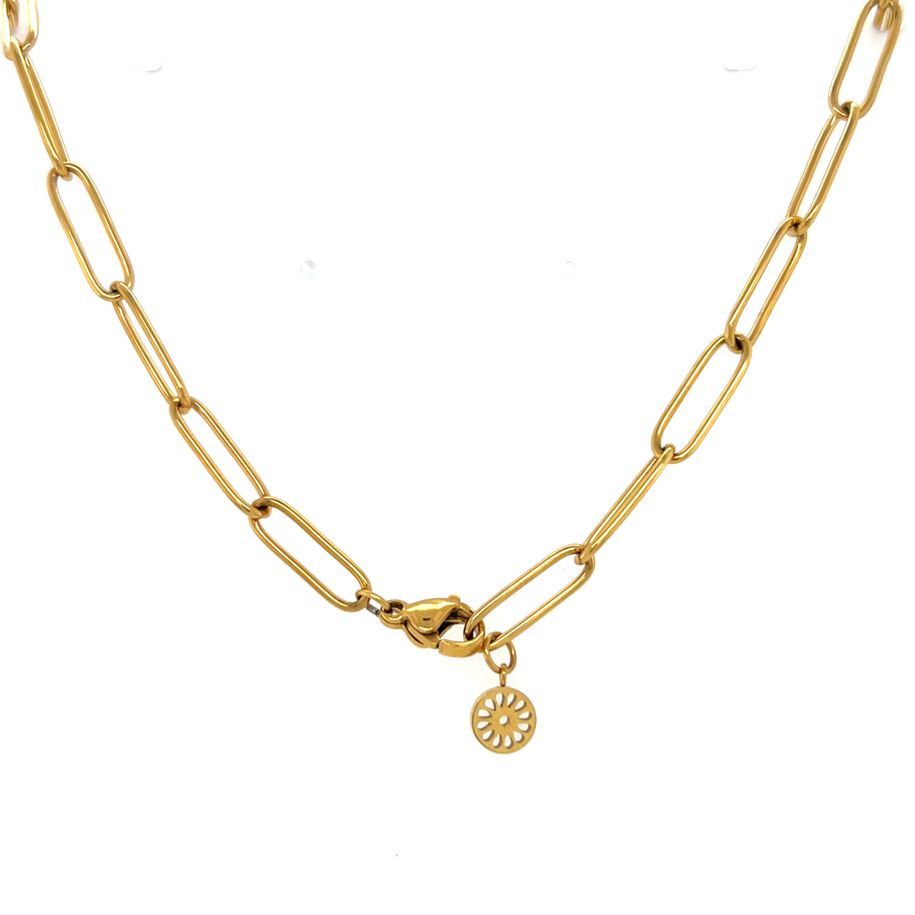 Paperclip Two Tone Necklace