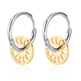 Harmony Two Tone Mini Hoops