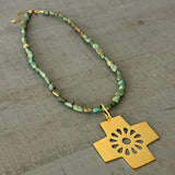 Nature Cross Necklace