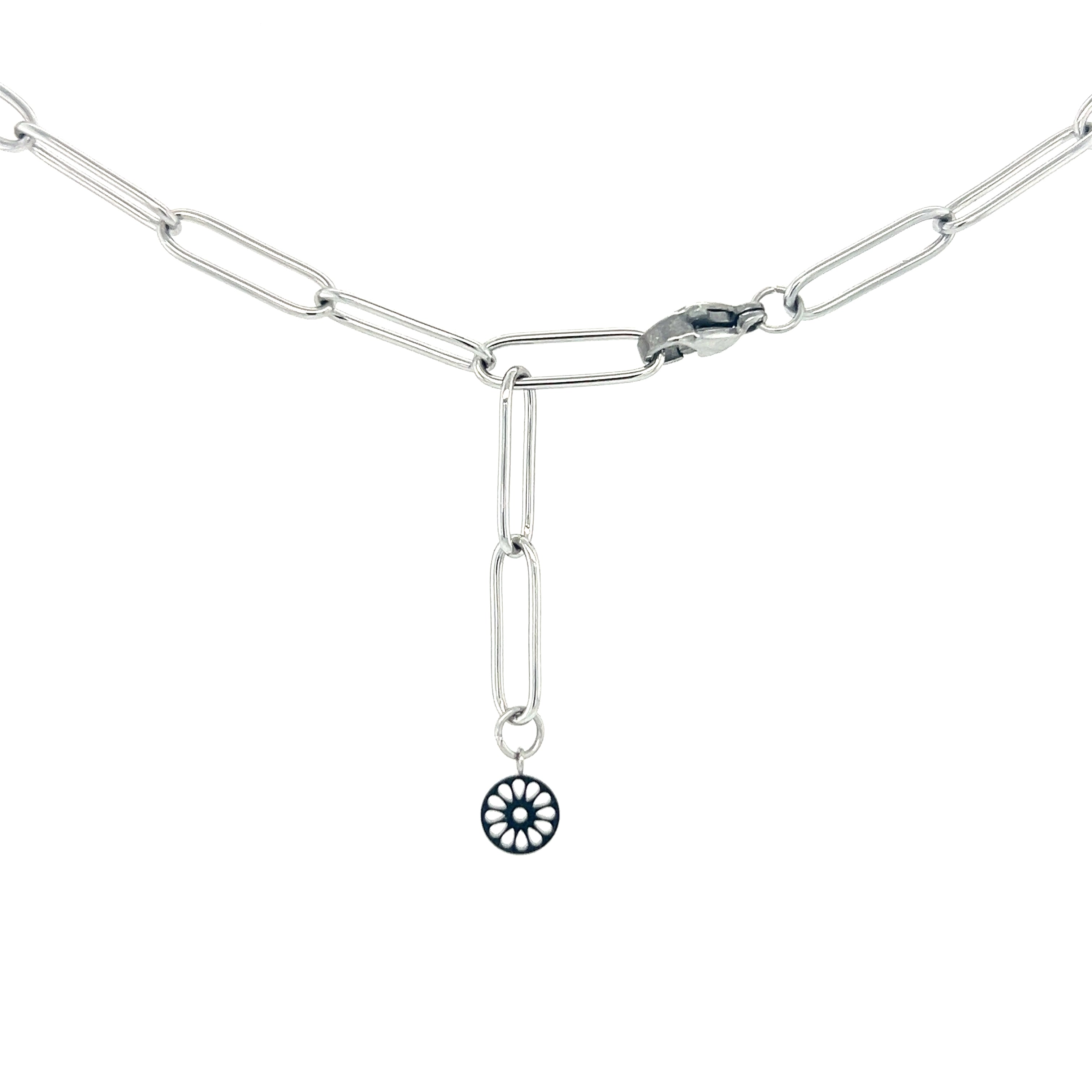 Paperclip Two Tone Necklace
