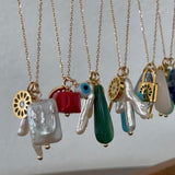 Necklace + 3 Assorted Charms