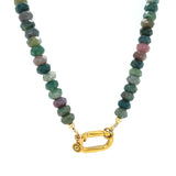 Natural Stone Veinte Once Necklace