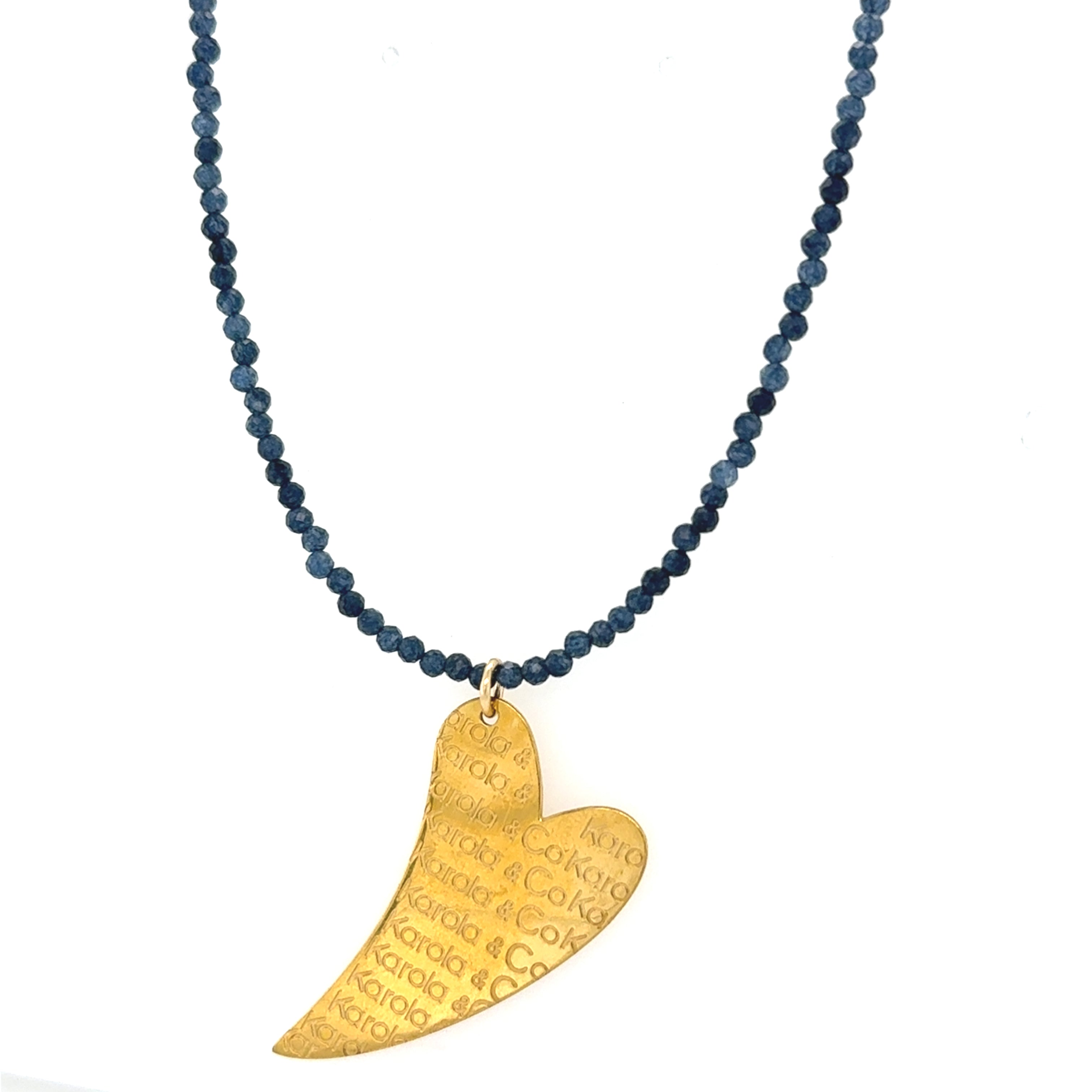 Adjustable Navy Heart Necklace