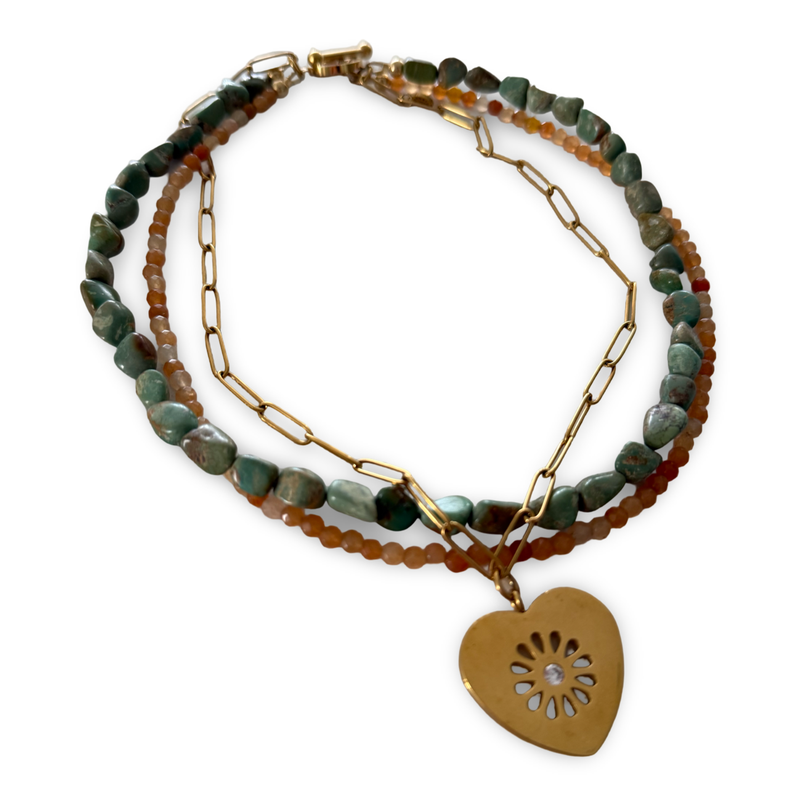 True Love Triple Layer Necklace