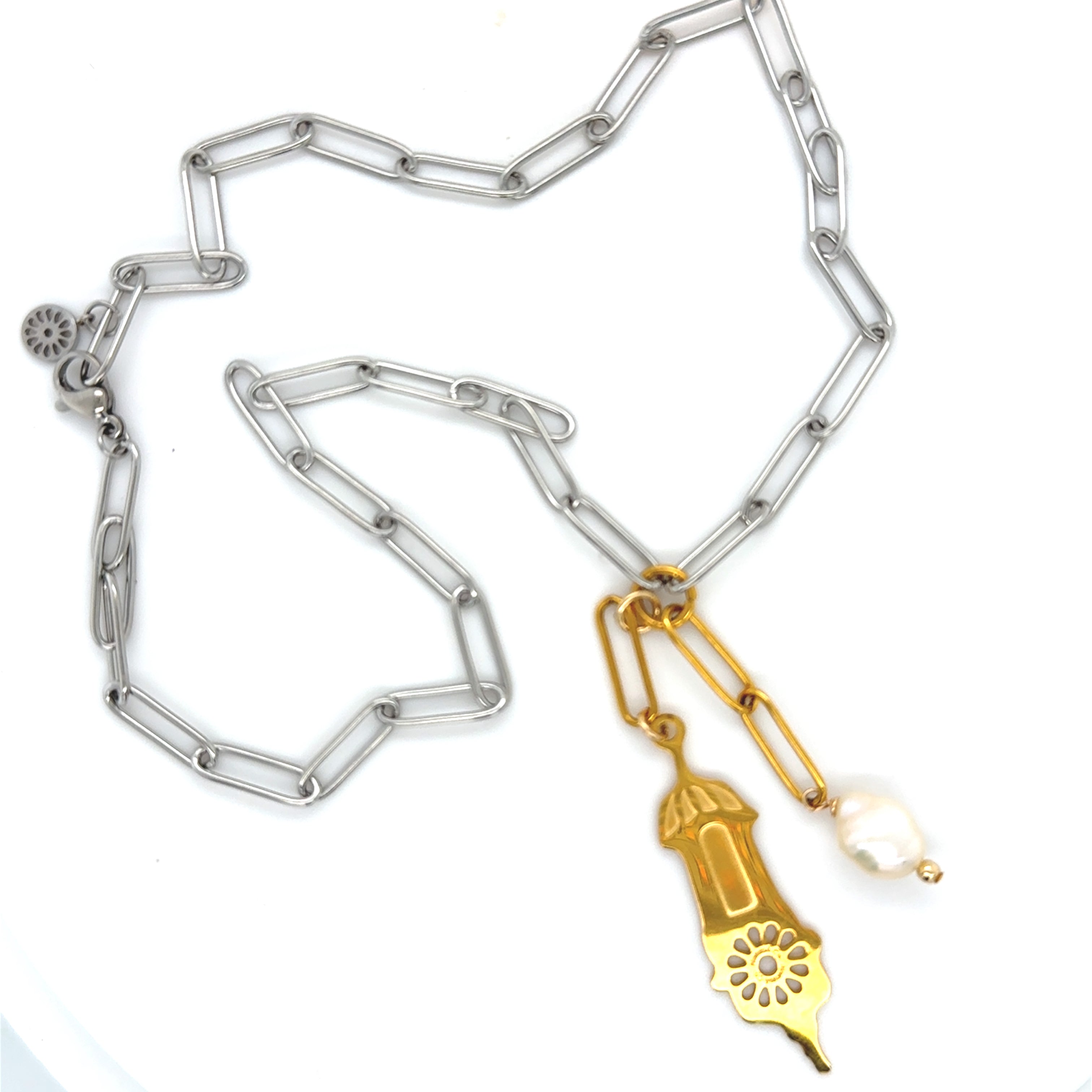 Puerto Rico Two Tone Necklace