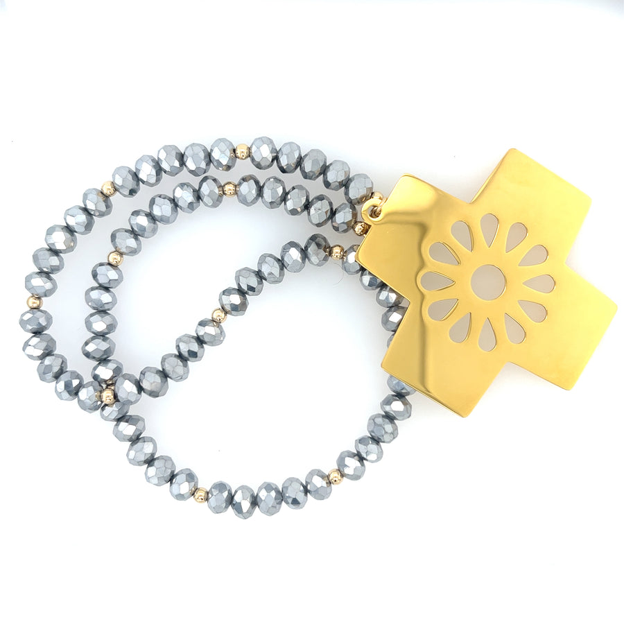 Leah XL Cross Necklace