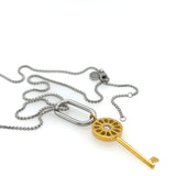 Two Tone Necklace + Signature Charm