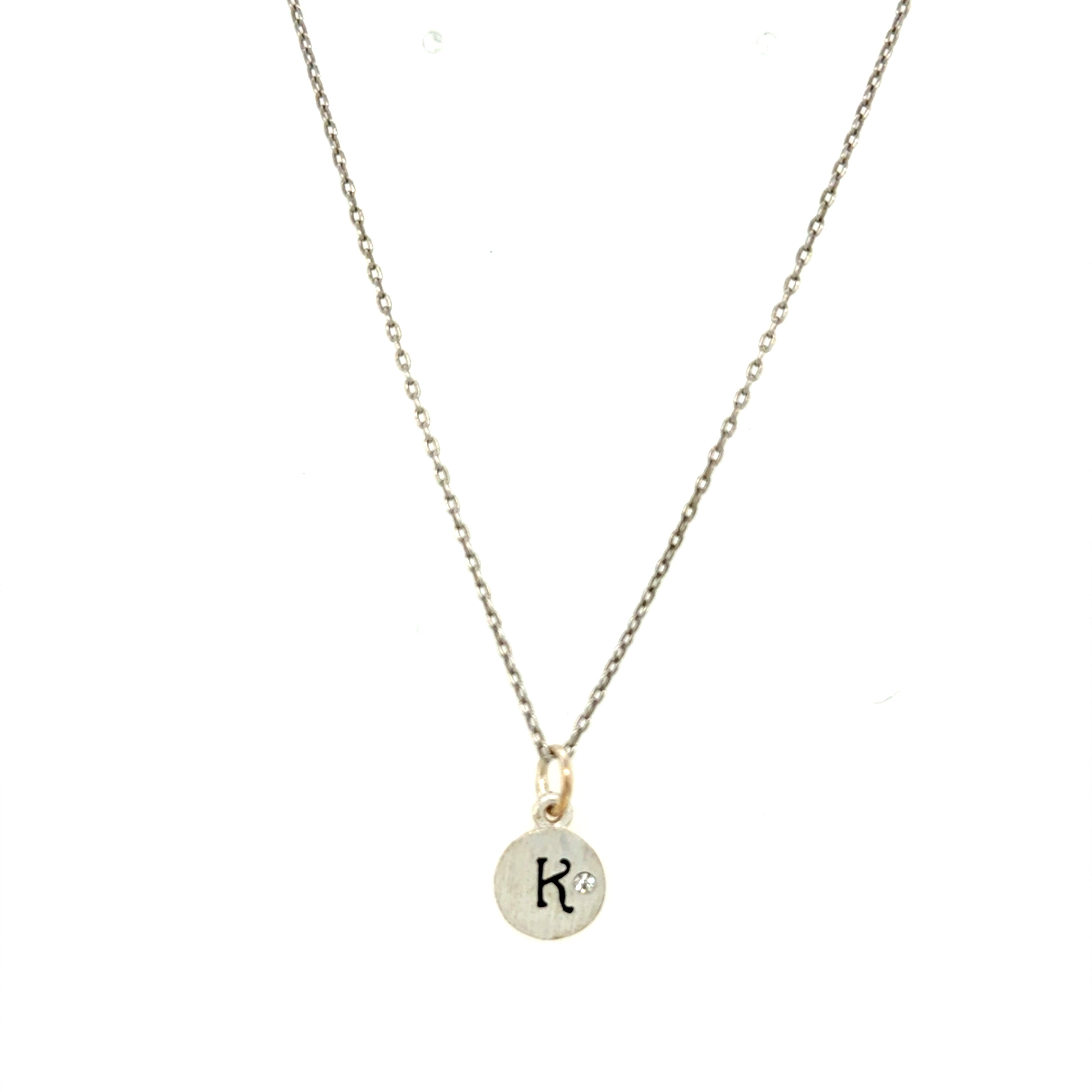 Silver chain Initial K