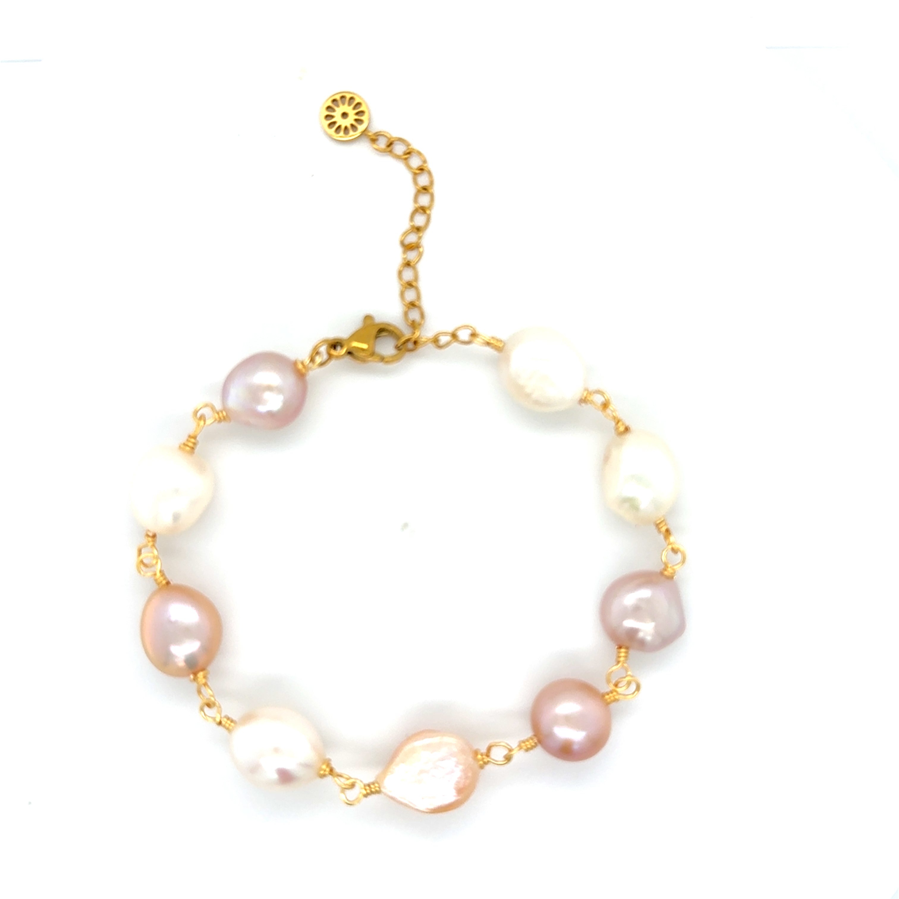 Multicolor Adjustable Pearl Bracelet