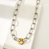 Veinte Once Two Tone Necklace