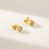 Mini Signature Studs Gold