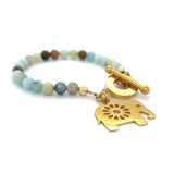 Agate Elephant Bracelet