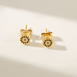 Mini Signature Studs Gold