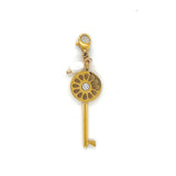 Key + Pearl Charm