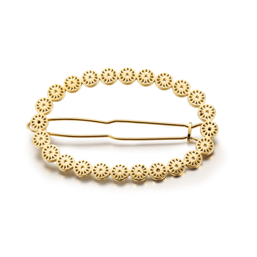 Oval Signature Hairpin