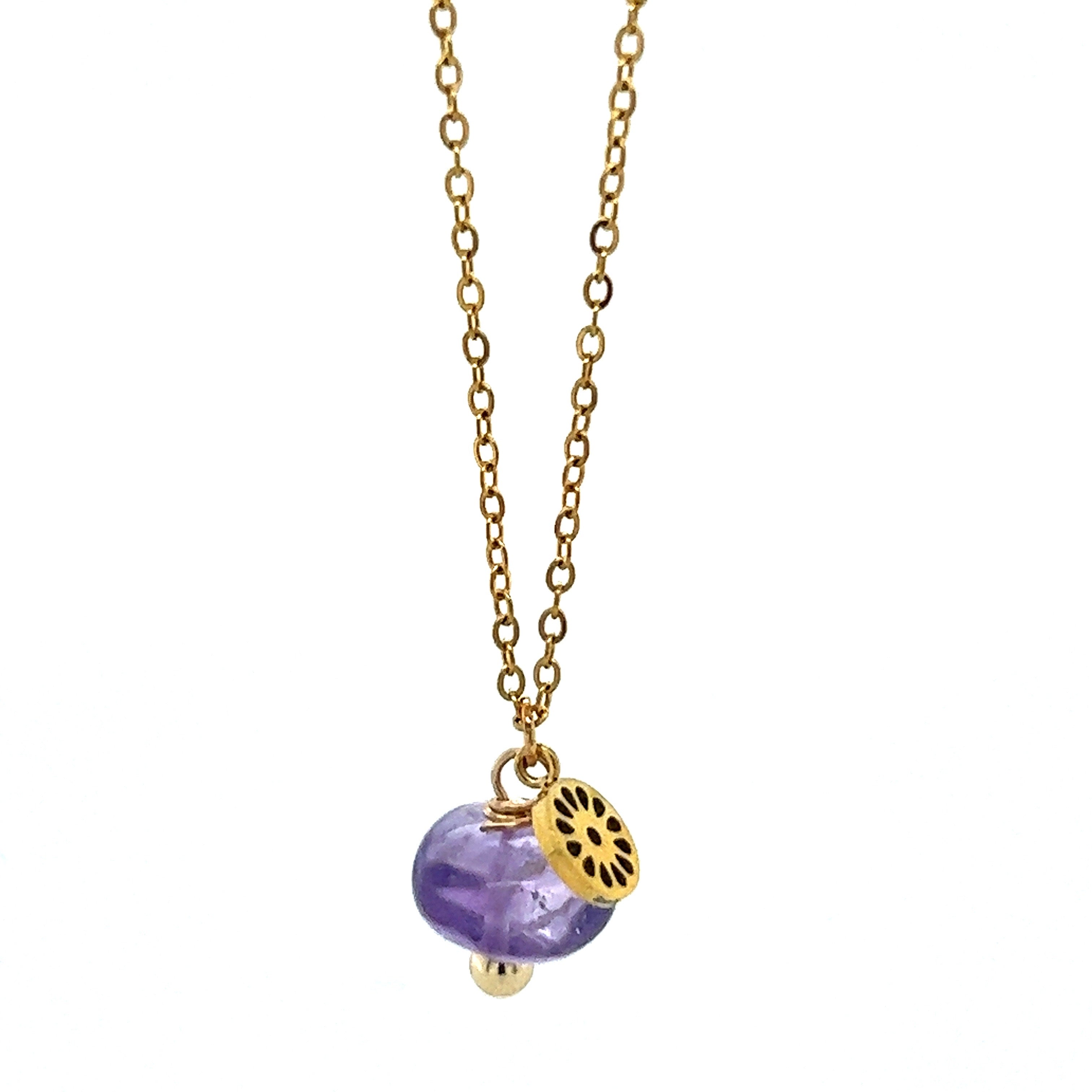 Amethyst Chain Necklace